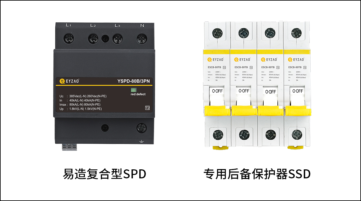 SPD低壓防雷浪涌保護(hù)器型號(hào)規(guī)格參數(shù)選擇-后備保護(hù)器配合